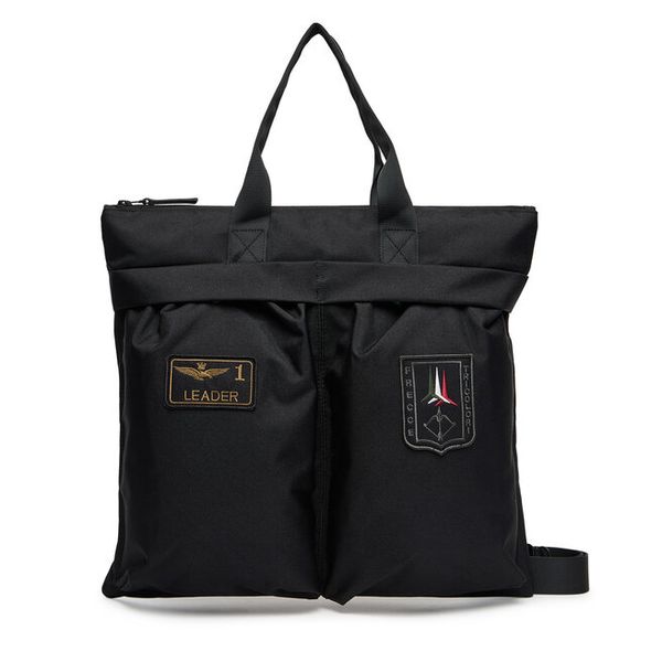 Torba Aeronautica Militare. Czarne torby podróżne Aeronautica Militare, bez wzorów. Za 369.99 zł.