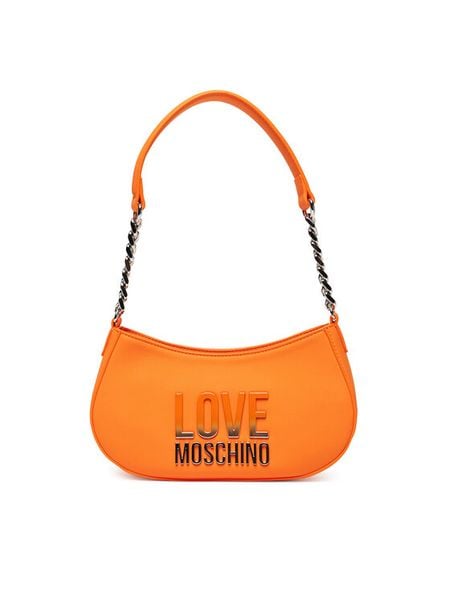 LOVE MOSCHINO Torebka JC4256PP0MKD0450 Pomarańczowy. Brązowe torebki klasyczne damskie Love Moschino, z materiału, bez dodatków. Za 469.99 zł.
