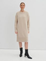 Someday Sukienka dzianinowa w kolorze beżowym rozmiar: 42. Brązowe sukienki damskie someday., bez wzorów, z dzianiny, bez ramiączek. Za 217.99 zł.