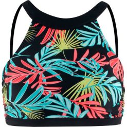 Biustonosz bikini "opaska" bonprix czarny z nadrukiem. Czarne bikini bonprix, z nadrukiem. Za 69.99 zł.