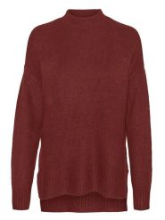 Vero Moda Sweter w kolorze bordowym rozmiar: S. Czerwone swetry klasyczne damskie Vero Moda, s, bez kołnierzyka. Za 101.45 zł.