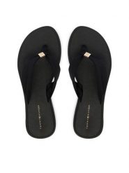 Tommy Hilfiger Japonki Scandi Soft Summer Sandal FW0FW09421 Czarny. Czarne klapki damskie Tommy Hilfiger, bez wzorów, z materiału, bez obcasa, bez zapięcia. Za 189.99 zł.