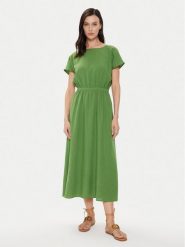 United Colors Of Benetton Sukienka letnia 4ENBDV097 Zielony Regular Fit. Zielone sukienki damskie United Colors Of Benetton, bez wzorów, z lyocellu, bez ramiączek. Za 429.99 zł.
