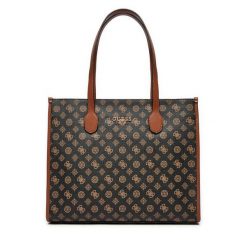 Torebka Guess. Brązowe torebki klasyczne damskie Guess, bez dodatków. Za 379.99 zł.