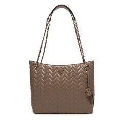 Torebka Guess. Brązowe shopper bag Guess, bez dodatków. Za 799.99 zł.