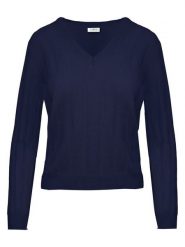 Malo Optimum Sweter w kolorze granatowym rozmiar: XS. Niebieskie swetry klasyczne damskie Malo Optimum, xs, z kaszmiru, bez kołnierzyka. Za 274.10 zł.