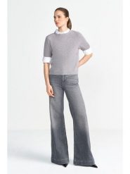 Rich & Royal Dżinsy - Flared fit - w kolorze szarym rozmiar: W28/L32. Szare jeansy damskie Rich & Royal. Za 289.95 zł.