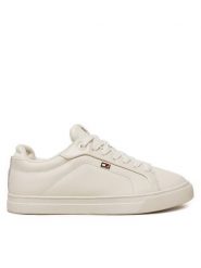 Tommy Hilfiger Sneakersy Icon Court Sneaker Flag FW0FW08327 Écru. Obuwie sportowe damskie Tommy Hilfiger, ze skóry, bez zapięcia. Za 219.99 zł.