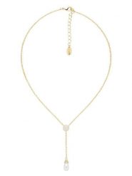 U.S. Polo Assn. Pozłacany naszyjnik z zawieszką - dł. 37 cm rozmiar: onesize. Białe naszyjniki damskie U.S. Polo Assn., z kryształem, metalowe. Za 86.99 zł.