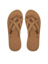 Teva Japonki Olowahu 6840 Brązowy. Brązowe klapki damskie Teva, bez wzorów, z materiału, bez obcasa, bez zapięcia. Za 159.99 zł.