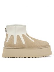 Ugg Śniegowce W Classic Mini Dipper Sunwave 1167591 Beżowy. Brązowe śniegowce damskie Ugg, ze skóry. Za 879.99 zł.
