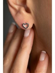 Lodie Silver Srebrne kolczyki-wkrętki z cyrkoniami rozmiar: onesize. Szare kolczyki damskie Lodie Silver, z cyrkonią, srebrne. Za 43.95 zł.