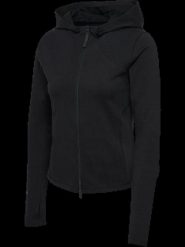 Hummel damska bluza z kapturem rozpinana z elastycznej bawełny – BLACK. Czarne bluzy damskie Hummel, l, bez wzorów, z bawełny, z kapturem. Za 238.00 zł.