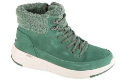 Buty zimowe damskie, On-The-Go Stellar - Winterize. Zielone obuwie trekkingowe damskie Skechers, z materiału, przed kolano, bez zapięcia. Za 349.99 zł.