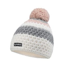 Czapka damska Alpinus Luosto. Białe czapki damskie Alpinus, na zimę, bez wzorów. Za 109.00 zł.