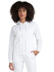 Bluza z kaptur na co dzień na siłownię. Białe bluzy damskie LEONE 1947 APPAREL, l, bez wzorów, z dresówki, bez kaptura. Za 252.56 zł.