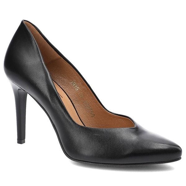 Czarne Czółenka Clasicco Damskie Eleganckie Buty. Czarne czółenka damskie Clasicco, bez wzorów, z jeansu, bez obcasa, na obcasie. Za 295.99 zł.