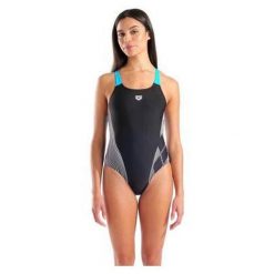 Damski kostium kąpielowy 1-częściowy Arena Lily Pro Back LB. Niebieskie stroje jednoczęściowe Arena, bez wzorów. Za 227.00 zł.