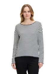 BETTY & CO Sweter w kolorze granatowo-białym rozmiar: 40. Białe swetry klasyczne damskie Betty & Co, bez kołnierzyka. Za 83.22 zł.