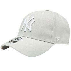 Czapka z daszkiem dla dorosłych New York Yankees MVP Cap. Szare czapki z daszkiem damskie 47 Brand, bez wzorów, z wełny. Za 99.99 zł.