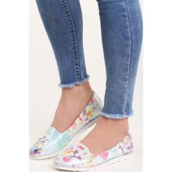 Miętowe Balerinki Blossomy. Zielone balerinki damskie Born2be, ze skóry. Za 69.99 zł.