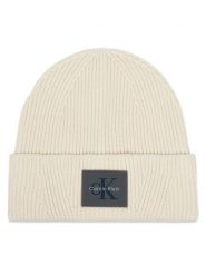 Calvin Klein Czapka Monologo LV04D8096G Szary. Szare czapki damskie Calvin Klein, na zimę, bez wzorów, z wiskozy. Za 169.99 zł.