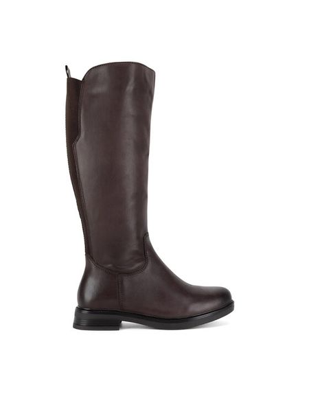 Lasocki Kozaki WI16-ZOLA-31 Brązowy. Brązowe kozaki damskie Lasocki, ze skóry, bez obcasa, na płaskiej podeszwie, bez zapięcia. Za 379.99 zł.