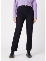 Wrangler Dżinsy "Wild West Prudence" - Regular fit - w kolorze czarnym rozmiar: W42/L32. Czarne jeansy damskie Wrangler, z podwyższonym stanem. Za 166.88 zł.