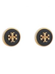 Tory Burch Kolczyki Kira 90547 Czarny. Czarne kolczyki damskie Tory Burch, metalowe. Za 360.99 zł.