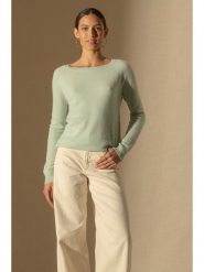 Perfect Cashmere Kaszmirowy sweter "Leslie" w kolorze zielonym rozmiar: M. Zielone swetry klasyczne damskie Perfect Cashmere, m, z kaszmiru, bez kołnierzyka. Za 372.58 zł.
