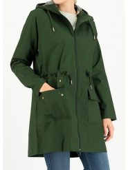 Blutsgeschwister Parka "Eco Friese" w kolorze ciemnozielonym rozmiar: M. Zielone parki damskie Blutsgeschwister, m, z bawełny, bez kaptura. Za 215.21 zł.