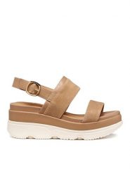 Geox Sandały D Gardenia D65HBA 021BC C5000 Beżowy. Brązowe sandały damskie Geox, bez wzorów, ze skóry, bez obcasa, na płaskiej podeszwie, bez zapięcia. Za 459.99 zł.