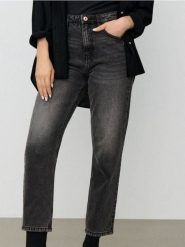 Jeansy mom fit - szary. Szare jeansy damskie Sinsay. Za 59.99 zł.