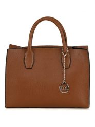 Mia Tomazzi Skórzana torebka "Lovanio" w kolorze jasnobrązowym - 32 x 25 x 14 cm rozmiar: onesize. Brązowe torebki klasyczne damskie Mia Tomazzi, z materiału, przez ramię, bez dodatków. Za 393.45 zł.