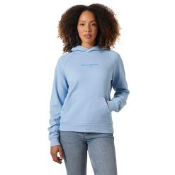 Bluza Damska Helly Hansen Core. Niebieskie bluzy damskie Helly Hansen, bez wzorów, bez kaptura. Za 339.00 zł.