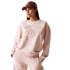 Bluza New Era Wmns Mlb Tonal Grphc Os Crew Neyyan Prs Damskie. Czerwone bluzy damskie New Era, l, bez wzorów, z bawełny, bez kaptura. Za 270.65 zł.