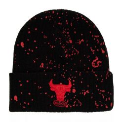 Czapka Chicago Bulls NBA Nep Hwc. Czarne czapki damskie Mitchell & Ness, na zimę, bez wzorów. Za 174.50 zł.