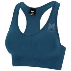 Top sportowy damski. Niebieskie biustonosze sportowe damskie XTREME, bez wzorów, z elastanu. W wyprzedaży za 125.15 zł.
