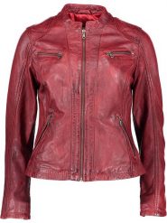 7eleven Skórzana kurtka "Rubina" w kolorze czerwonym rozmiar: 44. Czerwone kurtki damskie 7eleven, bez wzorów, z materiału, bez kaptura. Za 434.99 zł.