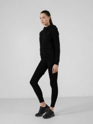 4F Legginsy dzianinowe damskie - czarne XS. Czarne legginsy damskie 4F, s, bez wzorów, z dzianiny. W wyprzedaży za 79.99 zł.