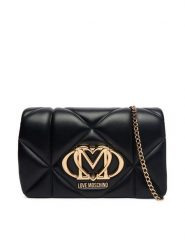 LOVE MOSCHINO Torebka JC4043PP1OLC0000 Czarny. Czarne torebki wieczorowe damskie Love Moschino, bez wzorów, ze skóry, bez dodatków. Za 789.99 zł.