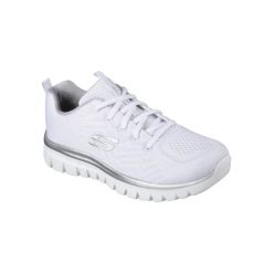 Trampki Skechers Get Connected 12615WSL, Biały, Kobiety. Białe obuwie sportowe damskie Skechers, bez wzorów, bez zapięcia. Za 249.99 zł.