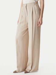 Marella Spodnie materiałowe Adito 2615131221 Beżowy Straight Fit. Brązowe spodnie materiałowe damskie Marella, bez wzorów, z materiału. Za 639.99 zł.