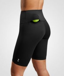 Legginsy do tenisa/padla damskie. Czarne legginsy damskie NORDICDOTS, l, bez wzorów, z materiału. Za 190.00 zł.