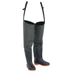 Kalosze wędkarskie VidaXL rozmiar 46 ciemnozielone. Zielone kalosze damskie vidaXL, bez wzorów, z poliesteru. Za 214.94 zł.