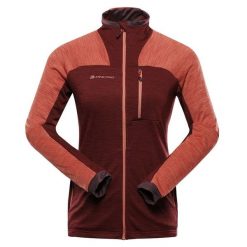Bluza damska trekkingowa szybkoschnąca Alpine Pro Onneca 3. Czerwone bluzy damskie Alpine Pro, bez wzorów, bez kaptura. W wyprzedaży za 229.00 zł.