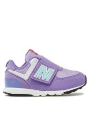 New Balance Sneakersy NW574HGK Fioletowy. Fioletowe trampki dziewczęce New Balance, bez wzorów, z materiału, bez zapięcia. Za 259.99 zł.