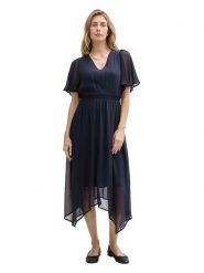 Tom Tailor Sukienka w kolorze granatowym rozmiar: 34. Niebieskie sukienki damskie Tom Tailor, bez wzorów, bez ramiączek. Za 122.67 zł.