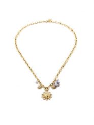 Guess Naszyjnik JUBN05 083JW Złoty. Żółte naszyjniki damskie Guess, metalowe. Za 429.99 zł.