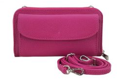 Listonoszka portfel 2w1 BARBERINI'S fuksja 909-14. Czerwone shopper bag Barberinis, bez wzorów, ze skóry, przez ramię, duże, bez dodatków. Za 159.99 zł.